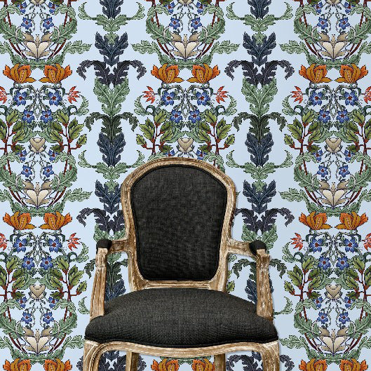 French Court Art Nouveau Wallpaper