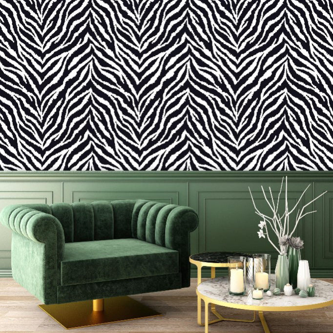 Buller Close Zebra Print Wallpaper