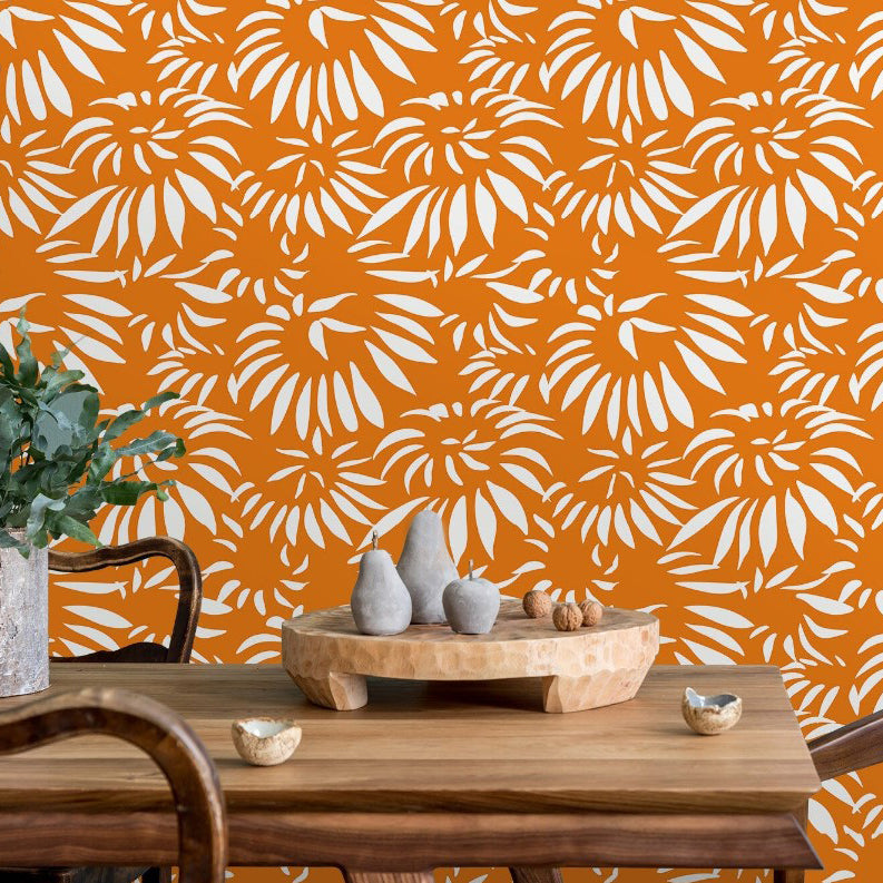 Tessa Place Retro Floral Wallpaper