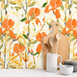 Load image into Gallery viewer, Vyner Place Orange Botanical Wallpaper
