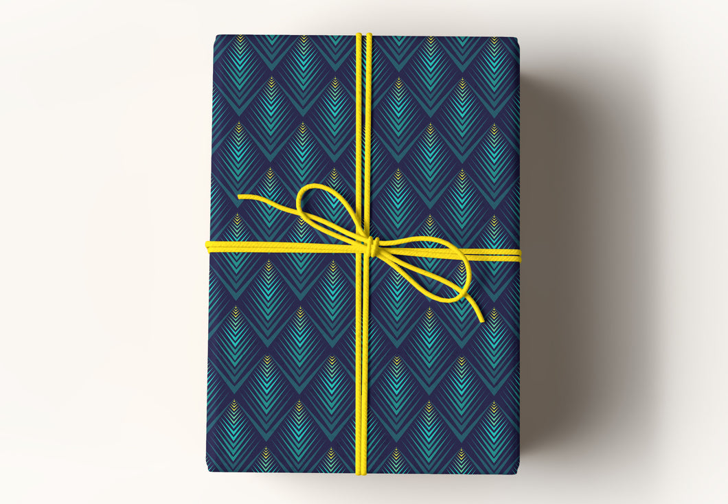 Peacock Art Deco Premium Gift Wrapping Paper