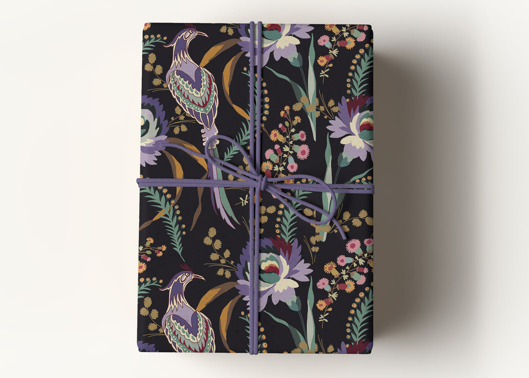 Pheasant Botanical Gardens Premium Gift Wrapping Paper