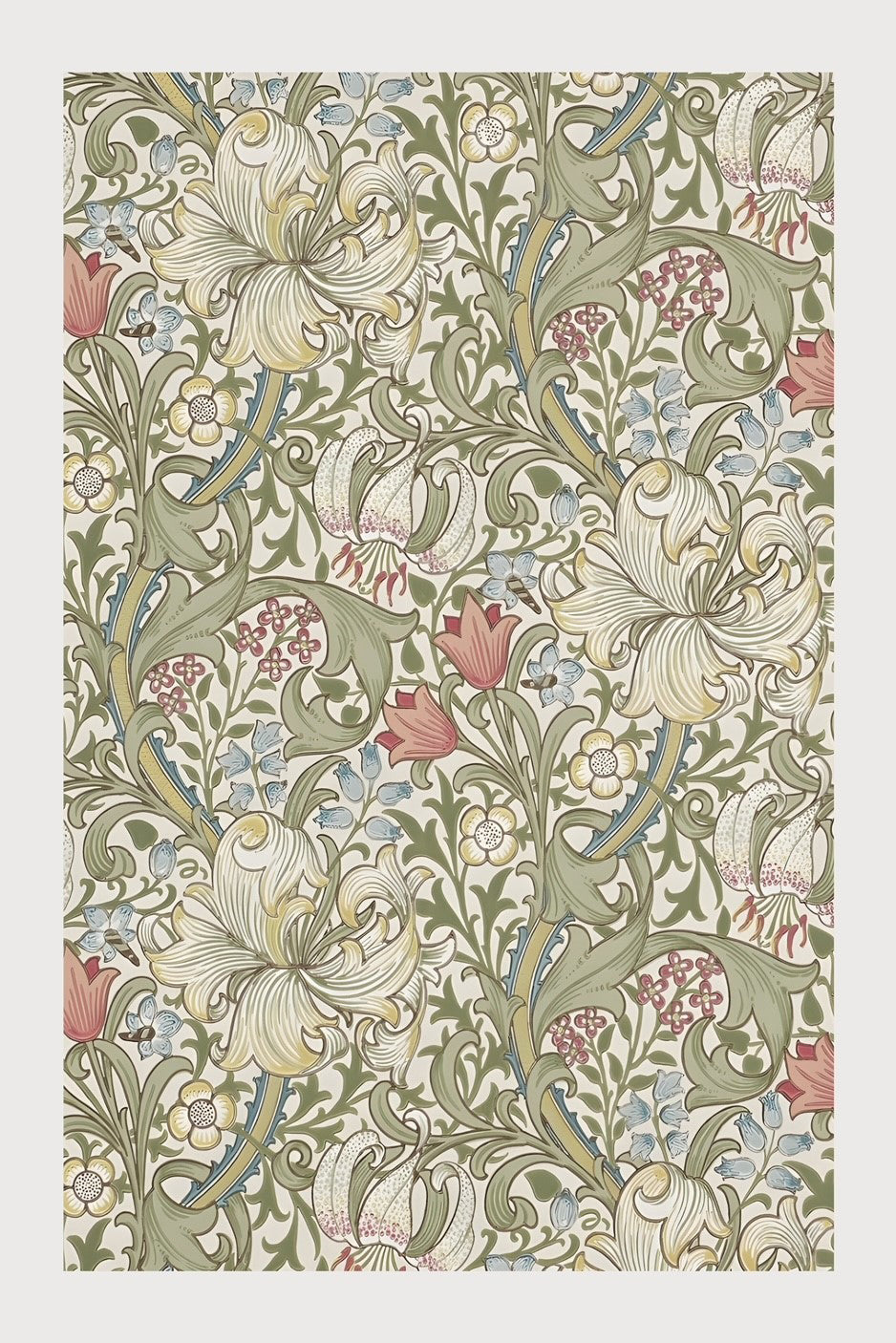 Golden Lily Wallpaper, Designed by John Henry Dearle/William Morris, c ...
