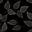Load image into Gallery viewer, Botanical leaves dark wallpaper
