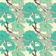 Load image into Gallery viewer, Blue Victorian floral peel and stick wallpaper
