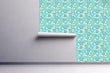 Load image into Gallery viewer, Blue geometric kid&#39;s peel and stick wallpaper
