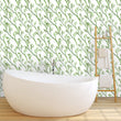 Load image into Gallery viewer, Green botanical peel and stick wallpaper
