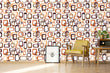 Load image into Gallery viewer, Mid-century modern peel and stick wallpaper
