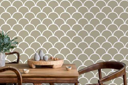 Lakeside Terrace Art Deco Wallpaper