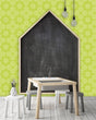 Load image into Gallery viewer, Green vintage retro Mid-century Modern peel and stick wallpaper

