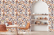 Load image into Gallery viewer, Mid-century modern peel and stick wallpaper
