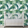 Load image into Gallery viewer, Tropical palm leaves peel and stick wallpaper
