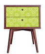 Load image into Gallery viewer, Green vintage retro Mid-century Modern peel and stick wallpaper
