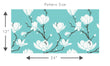 Load image into Gallery viewer, Blue Victorian floral peel and stick wallpaper
