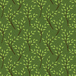 Load image into Gallery viewer, Green botanical wallpaper
