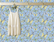 Load image into Gallery viewer, Blue and yellow girl&#39;s room butterfly peel and stick wallpaper
