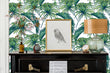 Load image into Gallery viewer, Tropical palm leaves peel and stick wallpaper
