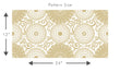 Load image into Gallery viewer, Gold floral peel and stick wallpaper
