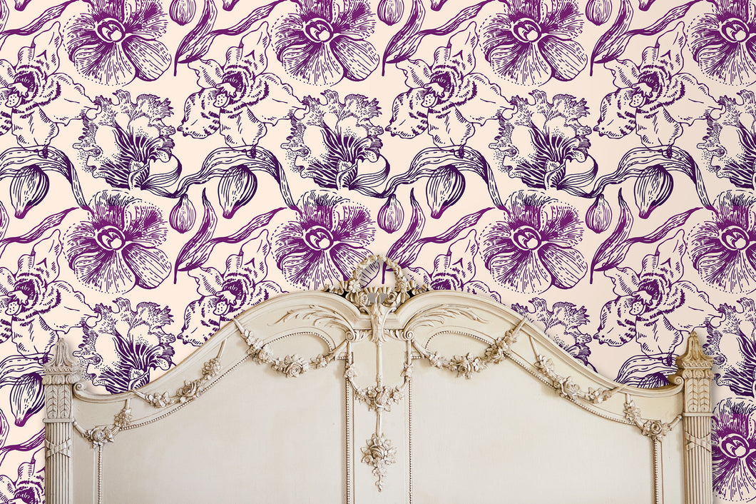 Liliah Ave. Floral Wallpaper