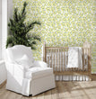 Load image into Gallery viewer, Yellow vintage floral peel and stick wallpaper
