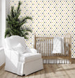 Load image into Gallery viewer, Polka Dot Wallpaper, Girl Room Wallpaper, Peel and Stick Wallpaper, Girl Nursery Wallpaper, Circle Wallpaper, Fabric Wallpaper
