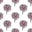 Load image into Gallery viewer, Purple and pink floral peel and stick wallpaper

