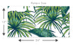 Load image into Gallery viewer, Tropical palm leaves peel and stick wallpaper
