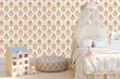 Load image into Gallery viewer, Victorian pink damask peel and stick wallpaper
