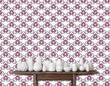 Load image into Gallery viewer, Purple flower girl room peel and stick wallpaper
