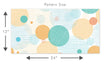 Load image into Gallery viewer, Blue and orange polka dot kid&#39;s peel and stick wallpaper
