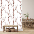 Load image into Gallery viewer, Winter birch trees peel and stick wallpaper

