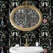 Load image into Gallery viewer, Victorian dark fairytale peel and stick wallpaper
