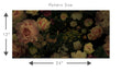 Load image into Gallery viewer, Antique Victorian dark floral rose botanical peel and stick wallpaper

