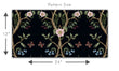 Load image into Gallery viewer, Botanical Victorian dark floral wallpaper

