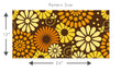 Load image into Gallery viewer, Vintage Mid-century modern floral orange and brown peel and stick wallpaper

