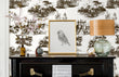 Load image into Gallery viewer, Victorian antique English hunt scene toile peel and stick wallpaper
