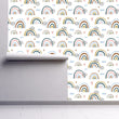 Load image into Gallery viewer, Girl room Scandinavian rainbow peel and stick wallpaper
