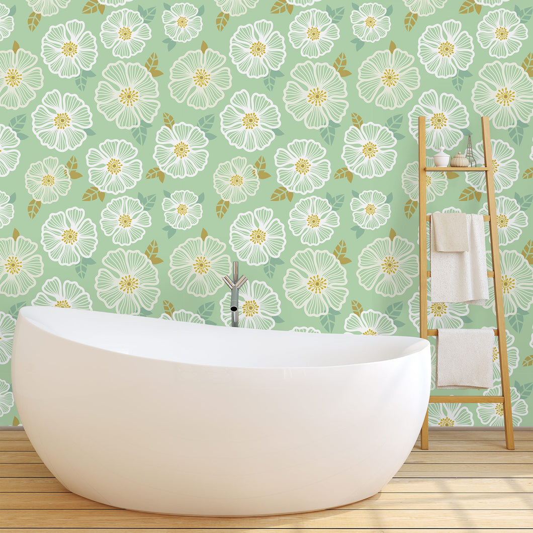 Ava Ave. Vintage Floral Wallpaper