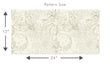 Load image into Gallery viewer, Victorian vintage large floral peel and stick wallpaper
