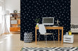 Load image into Gallery viewer, Dark Scandinavian geometric kids peel and stick wallpaper
