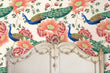 Load image into Gallery viewer, Victorian Asian Chinoiserie Peacock Peel and Stick Wallpaper
