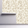 Load image into Gallery viewer, Mid Century geometric brown peel and stick wallpaper
