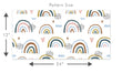 Load image into Gallery viewer, Girl room Scandinavian rainbow peel and stick wallpaper
