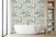Load image into Gallery viewer, Botanical watercolor peel and stick wallpaper

