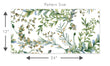 Load image into Gallery viewer, Botanical watercolor peel and stick wallpaper

