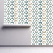 Load image into Gallery viewer, Geometric Mid-century modern peel and stick wallpaper

