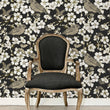 Load image into Gallery viewer, Dark floral Chinoiserie Peel and Stick Wallpaper
