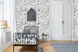 Load image into Gallery viewer, Black and grey Scandinavian peel and stick wallpaper
