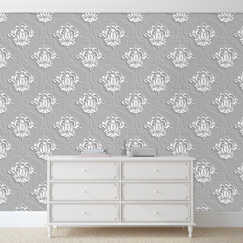 De Beavoir Estate Victorian Damask Wallpaper