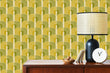 Load image into Gallery viewer, Green and orange Mid-century modern retro peel and stick wallpaper
